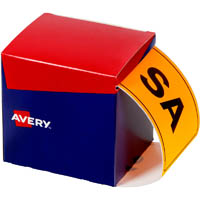 avery 932611 state identification labels sa 100 x 150.4mm fluro orange pack 500