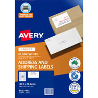 avery 936084 j8651 address labels inkjet 65up white pack 25