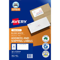 avery 936104 j8159 address labels inkjet 24up white pack 25