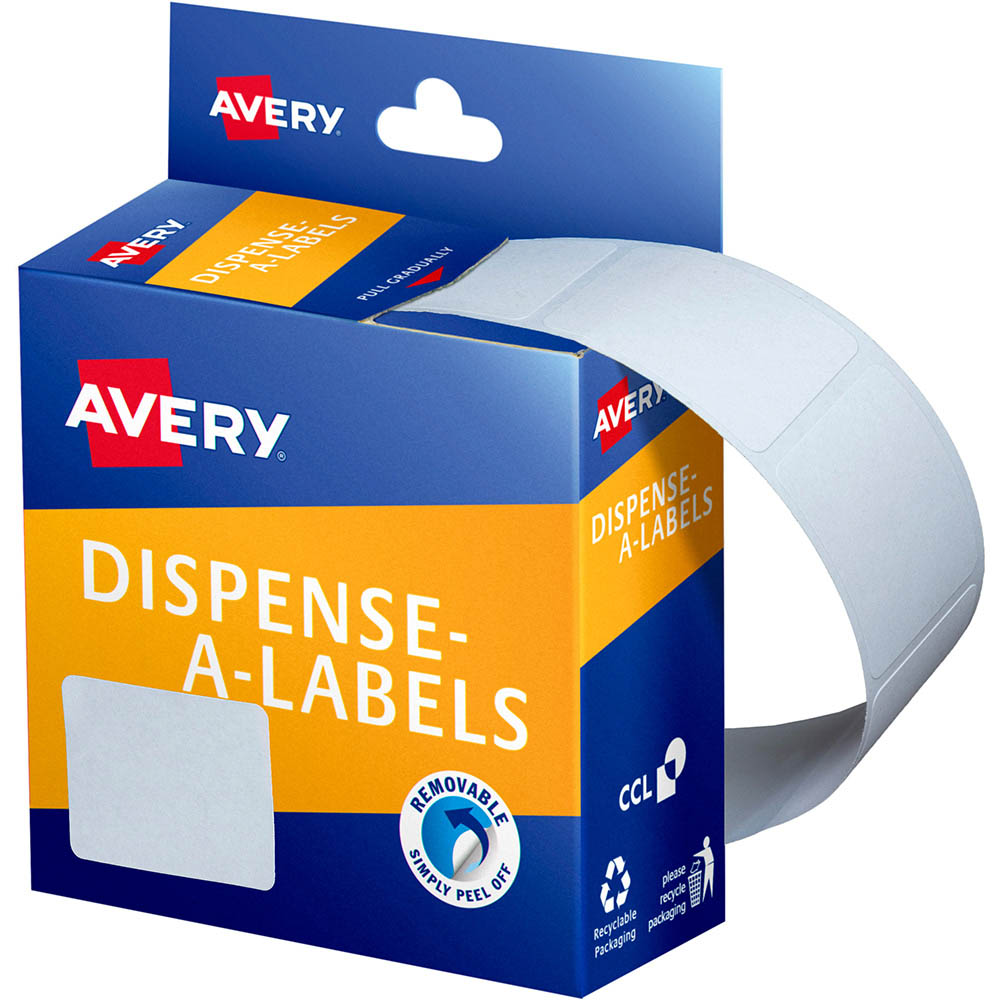 Image for AVERY 937216 GENERAL USE LABELS 19 X 30MM WHITE BOX 550 from Two Bays Office National