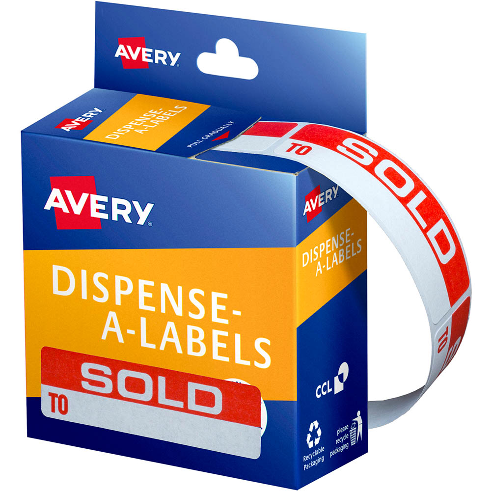 Image for AVERY 937253 MESSAGE LABELS SOLD TO 19 X 64MM BOX 125 from Surry Office National
