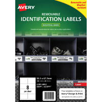 avery 959209 removable heavy-duty labels 99.1 x 67.7mm white pack 20