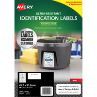 avery 959240 ultra-resistant outdoor labels 45.7 x 21.2mm white pack 10