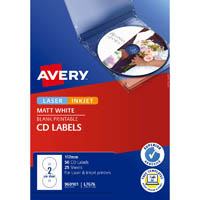 avery 960101 l7676 laser labels media full face cd/dvd 2up pack 25