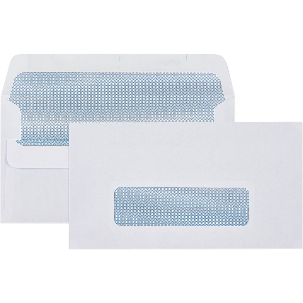 Image for CUMBERLAND 11B ENVELOPES SECRETIVE WALLET WINDOWFACE SELF SEAL 80GSM 90 X 145MM WHITE BOX 500 from Aztec Office National