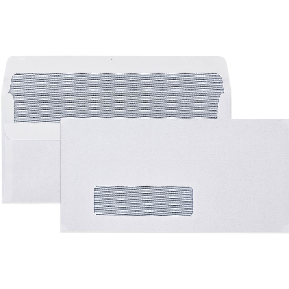 Image for CUMBERLAND DL ENVELOPES SECRETIVE WALLET WINDOWFACE SELF SEAL 80GSM 110 X 220MM WHITE BOX 500 from Office National Balcatta