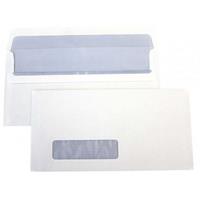 cumberland dl envelopes secretive wallet windowface self seal easy open 80gsm 110 x 220mm white box 500