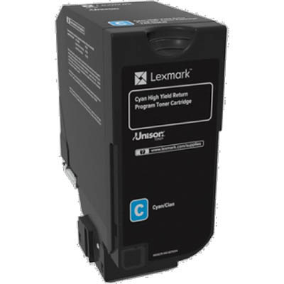 Image for LEXMARK 74C6HC0 TONER CARTRIDGE HIGH YIELD CYAN from Office National