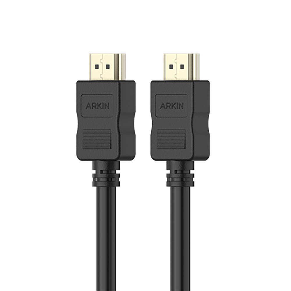 Image for ARKIN HDMI 2.0 CABLE WITH ETHERNET 4K 18GBPS 2M BLACK from PaperChase Office National