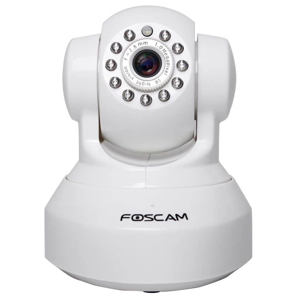 Image for FOSCAM FI9816P INDOOR HD PAN TILT WIRELESS SURVEILLANCE CAMERA WHITE from Two Bays Office National