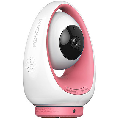 Image for FOSCAM FOSBABYP1 INDOOR HD PAN TILT WIRELESS BABY MONITOR PINK from Two Bays Office National