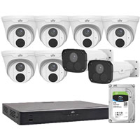 uniview office surveillance camera pack white