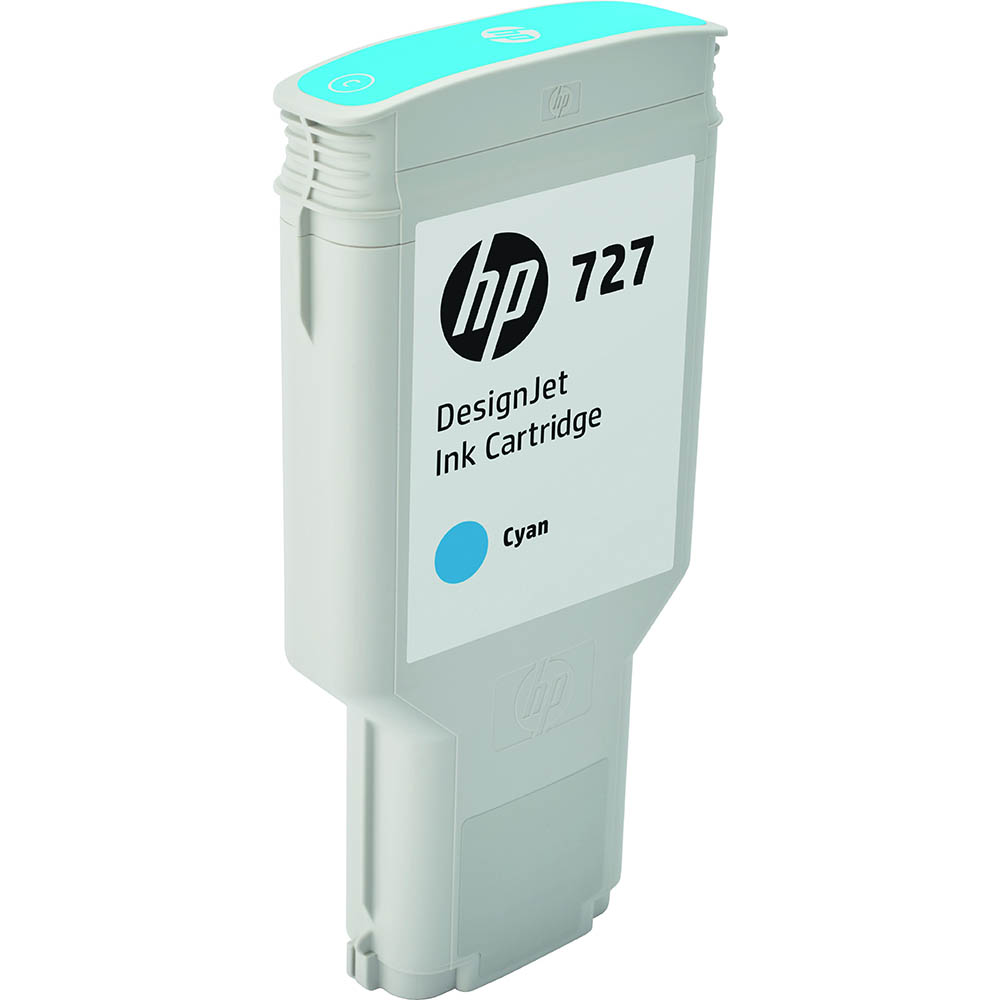 Image for HP F9J76A 727 INK CARTRIDGE 300ML CYAN from Office National