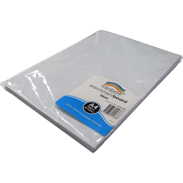 Image for RAINBOW PARCHMENT BOARD A4 180GSM BLUE PACK 50 from Office National Barossa