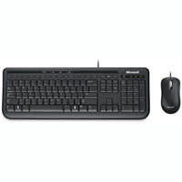 microsoft 600 wired desktop keyboard and mouse combo black