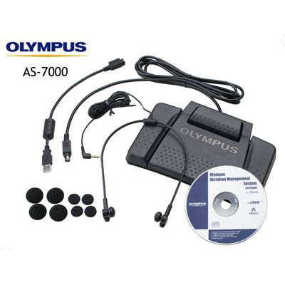 Image for OLYMPUS AS-7000 DIGITAL TRANSCRIPTION KIT BLACK from Two Bays Office National