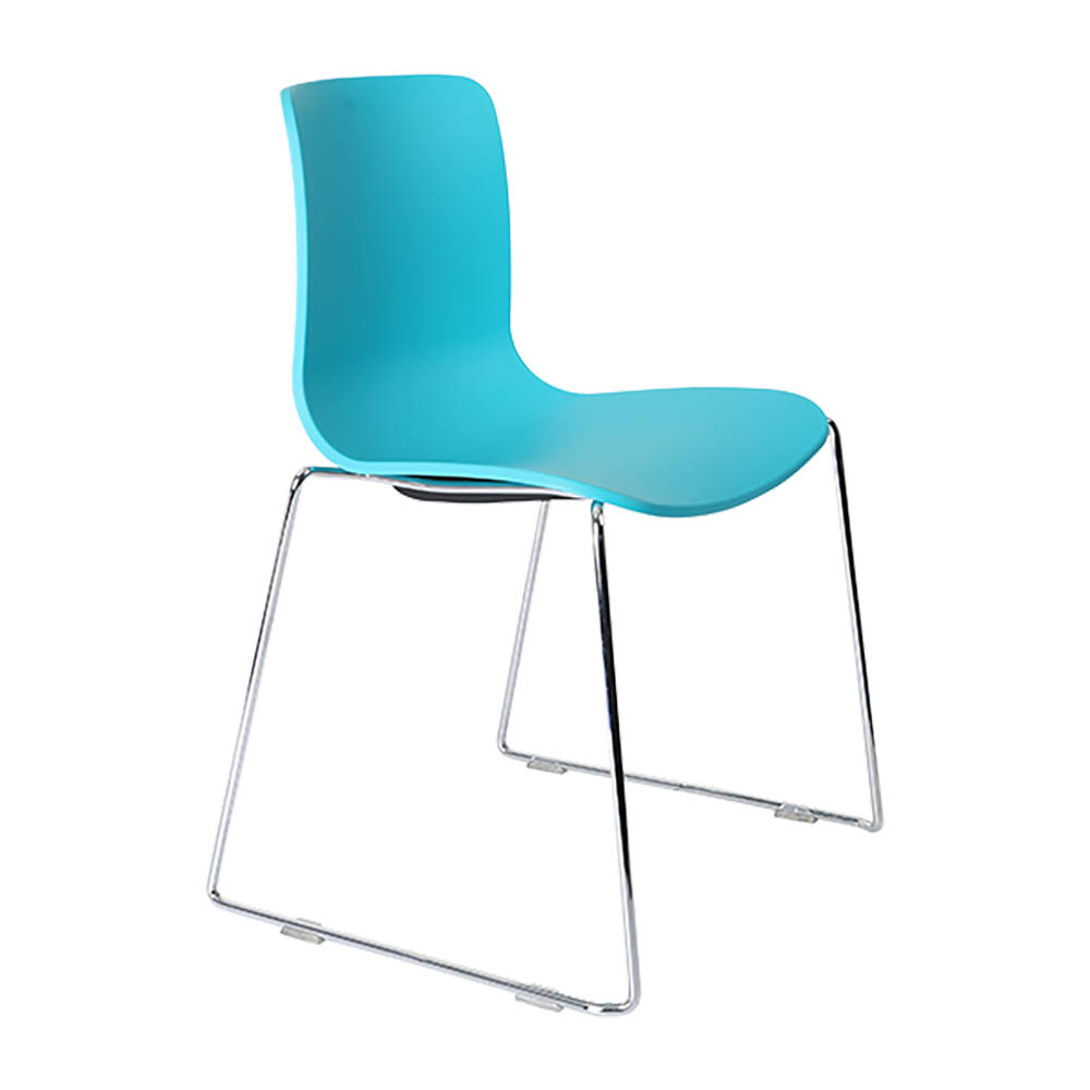 Image for DAL ACTI CHROME SLED BASE CHAIR BLUE from OFFICE NATIONAL CANNING VALE