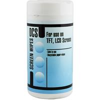 dcs universal screen cleaning wipes tub 100