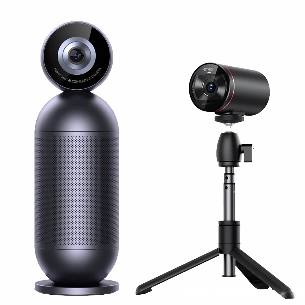 Image for EMEET MEETING CAPSULE PRO ROOM KIT WITH WIRELESS CO-CAMERA BLACK from Surry Office National