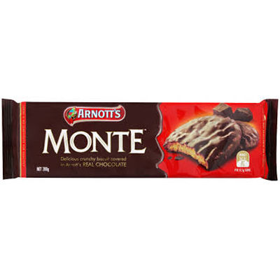 Image for ARNOTTS MONTE BISCUITS 200G from OFFICE NATIONAL CANNING VALE