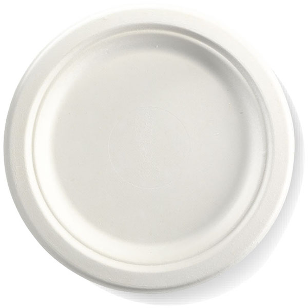 Image for BIOPAK BIOCANE ROUND PLATE 230MM WHITE PACK 125 from Office National