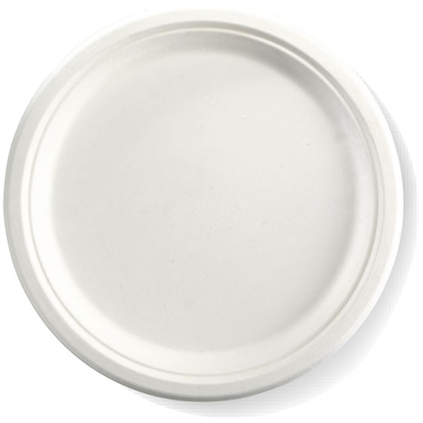Image for BIOPAK BIOCANE ROUND PLATE 250MM WHITE PACK 125 from Aatec Office National