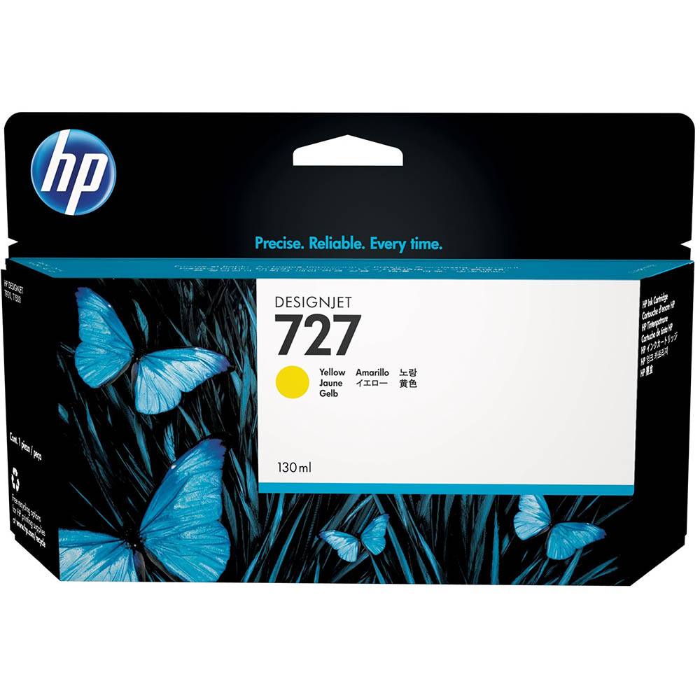 Image for HP B3P21A 727 INK CARTRIDGE YELLOW 130ML from Office National