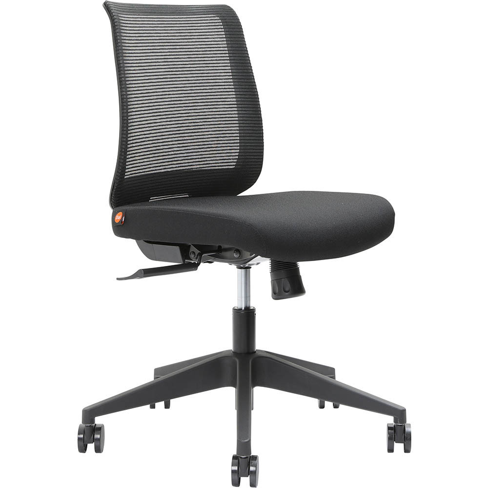 Image for BRINDIS TASK CHAIR LOW MESH BACK NYLON BASE BLACK from Office National Limestone Coast