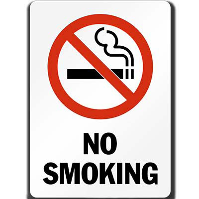 Image for TRAFALGAR PROHIBITION SIGN NO SMOKING 450 X 300MM from Chris Humphrey Office National