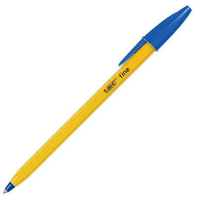 Image for BIC ORIGINAL ORANGE BALLPOINT PENS FINE BLUE BOX 12 from Emerald Office Supplies Office National