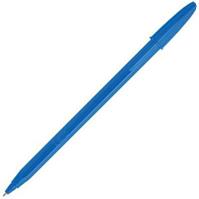 bic economy ballpoint pens fine blue box 12