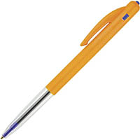 bic clic retractable ballpoint pen 0.8mm blue box 10