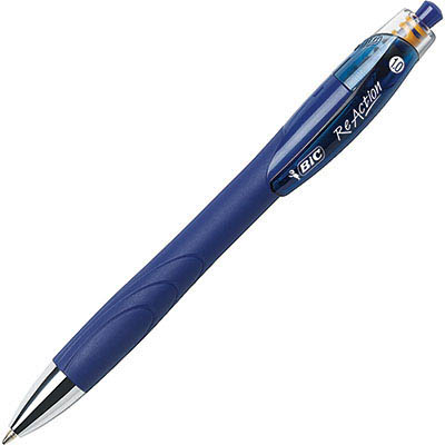 Image for BIC REACTION RETRACTABLE BALLPOINT PEN BLUE from Connelly's Office National