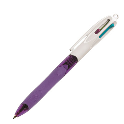 Image for BIC 4-COLOUR FASHION GRIP RETRACTABLE BALLPOINT PEN 1.0MM from Mackay Business Machines (MBM) Office National