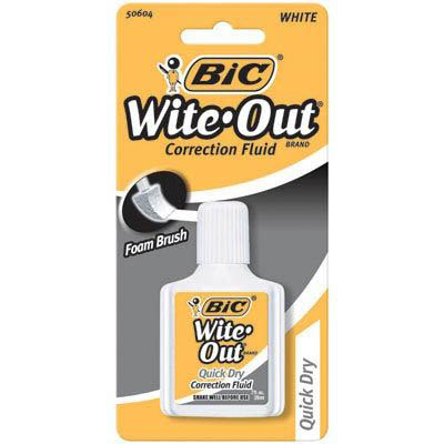 Image for BIC WITE-OUT CORRECTION FLUID QUICK DRY PLUS 20ML from Office National Perth CBD