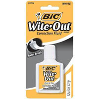 bic wite-out correction fluid quick dry plus 20ml