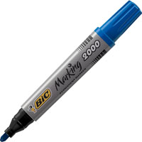 bic marking 2000 ecolutions permanent marker bullet 1.7mm blue