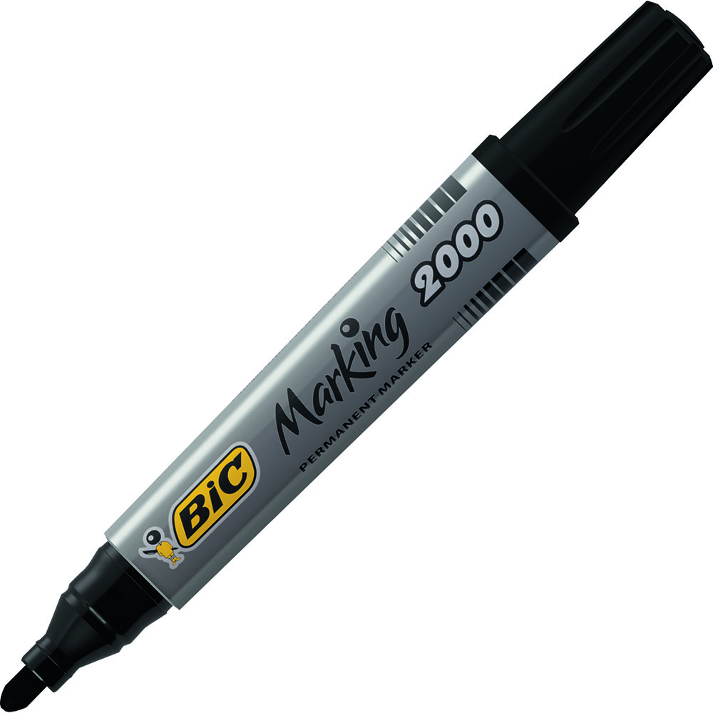 Image for BIC MARKING 2000 ECOLUTIONS PERMANENT MARKER BULLET 1.7MM BLACK from AASTAT Office National