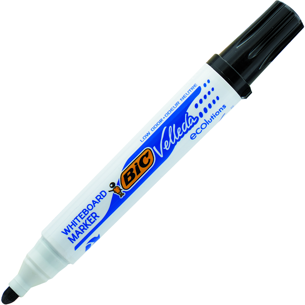 BIC VELLEDA ECOLUTIONS WHITEBOARD MARKER BULLET BLACK |  | 7077603i