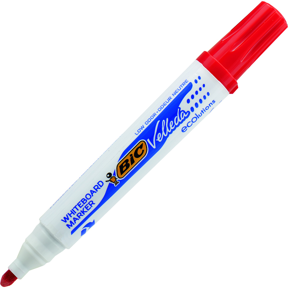 Image for BIC VELLEDA ECOLUTIONS WHITEBOARD MARKER BULLET RED from Discount Office National