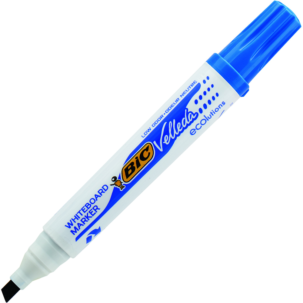 Image for BIC VELLEDA ECOLUTIONS WHITEBOARD MARKER CHISEL BLUE from AASTAT Office National