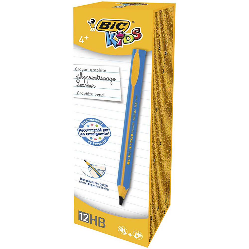 Image for BIC KIDS BEGINNERS GRAPHITE PENCIL HB BOX 12 from PaperChase Office National
