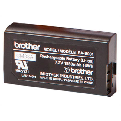 Image for BROTHER BA-E001 RECHARGEABLE LITHIUM BATTERY from Mackay Business Machines (MBM) Office National