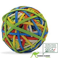bounce rubber band ball assorted colours