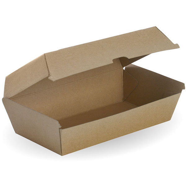 Image for BIOPAK BIOBOARD SNACK BOX LARGE BROWN PACK 50 from Office National Limestone Coast