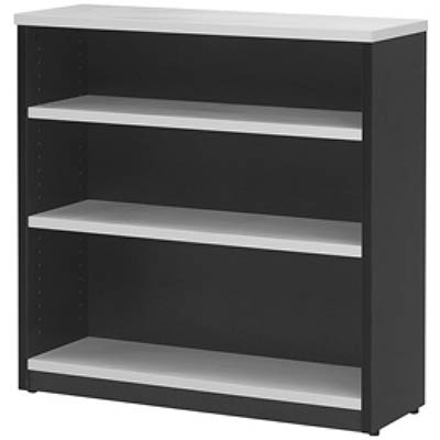 Image for OXLEY BOOKCASE 3 SHELF 900 X 315 X 900MM WHITE/IRONSTONE from SBA Office National - Darwin
