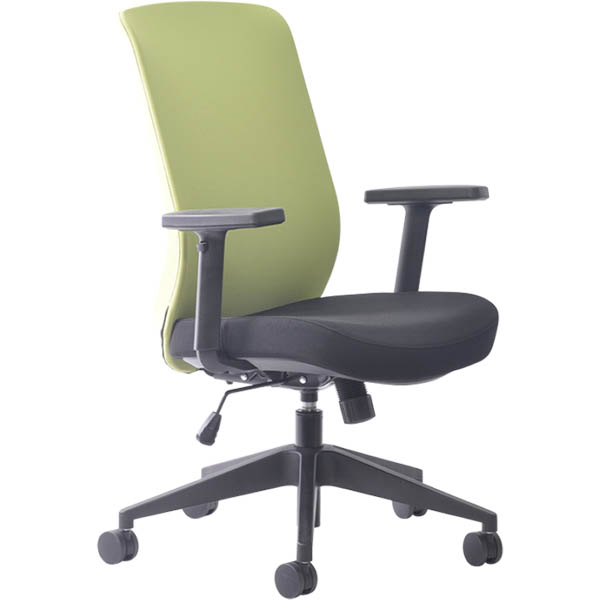 Image for BURO MONDO GENE TASK CHAIR HIGH BACK ARMS GREEN from OFFICE NATIONAL CANNING VALE