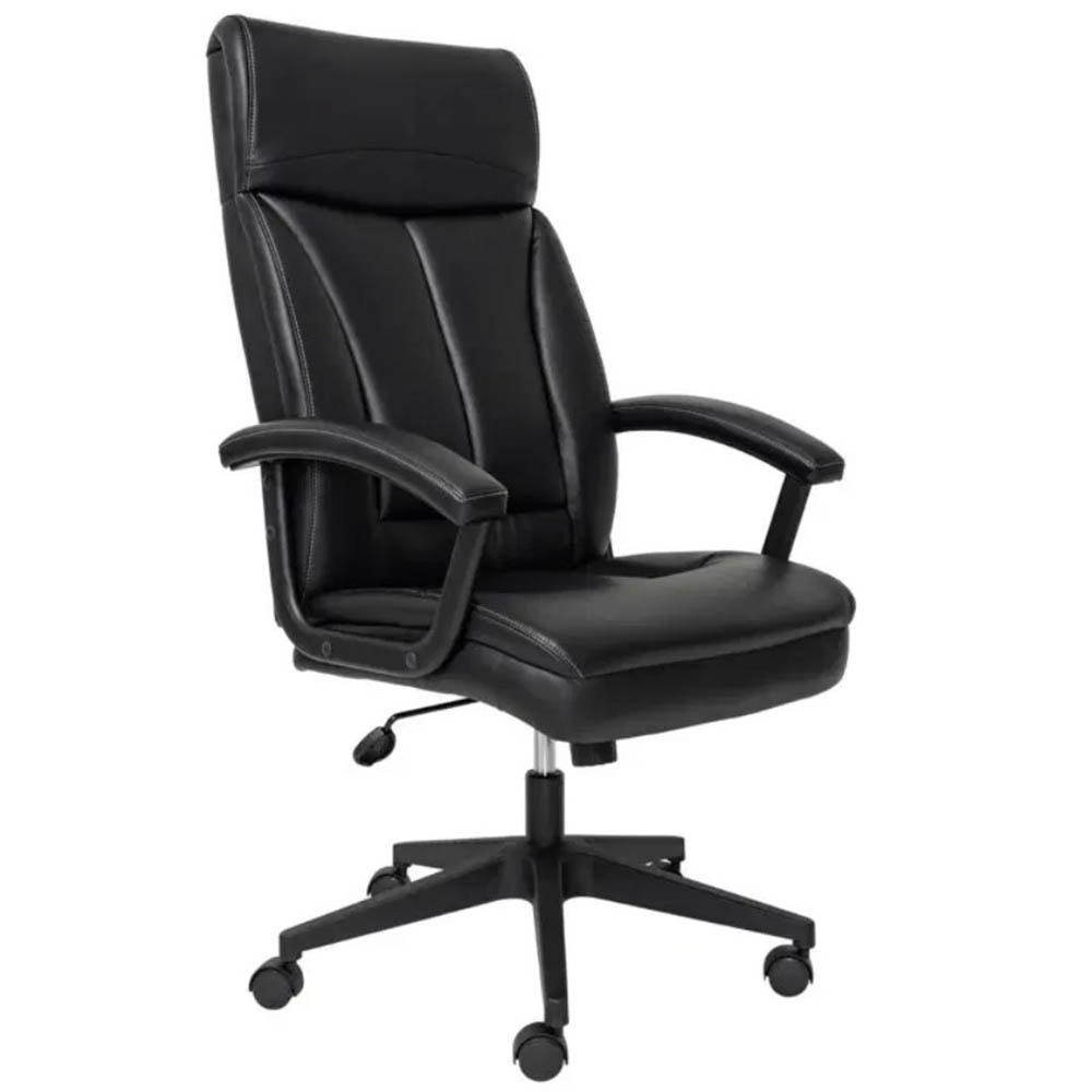 Image for BURO DAKOTA II ARM CHAIR PU BLACK from Coleman's Office National