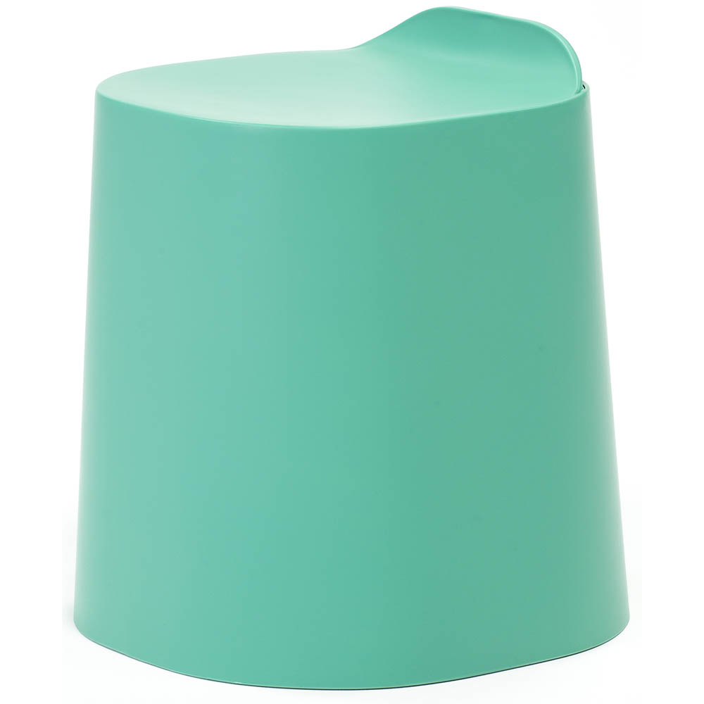 Image for BURO PEEKABOO PLASTIC STOOL STONE GREEN from PaperChase Office National