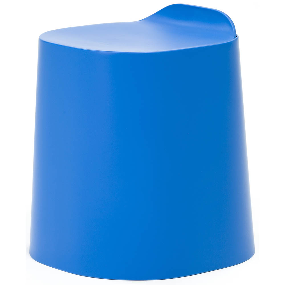 Image for BURO PEEKABOO PLASTIC STOOL DODGER BLUE from Office National Capalaba